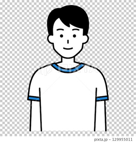 体操着の男子学生 129955011