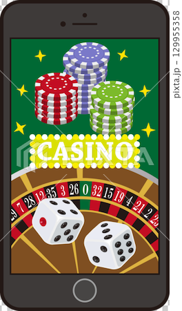 線上賭場智慧型手機螢幕 129955358