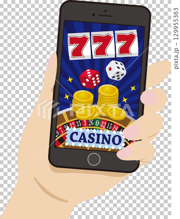 Online casino smartphone screen slot handout Online casino smartphone screen slot handout 129955363