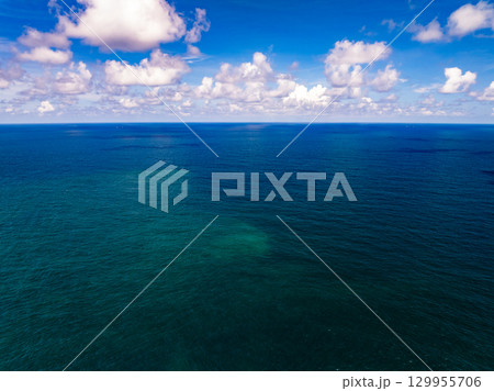 Beautiful sea summer landscape nature view background,Amazing tropical nature seascape background 129955706