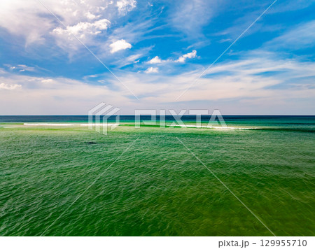 Beautiful sea summer landscape nature view background,Amazing tropical nature seascape background 129955710
