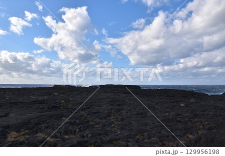 八丈島の南原千畳敷 東京 八丈島の南原千畳敷 東京 129956198