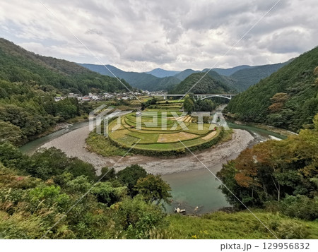 和歌山 あらぎ島 遠景 129956832