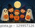 ハロウィンの子供たち 129957126