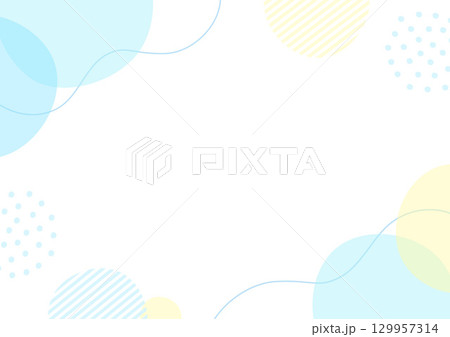 夏のデザインフレーム、手描きの夏の背景 夏のデザインフレーム、手描きの夏の背景 129957314