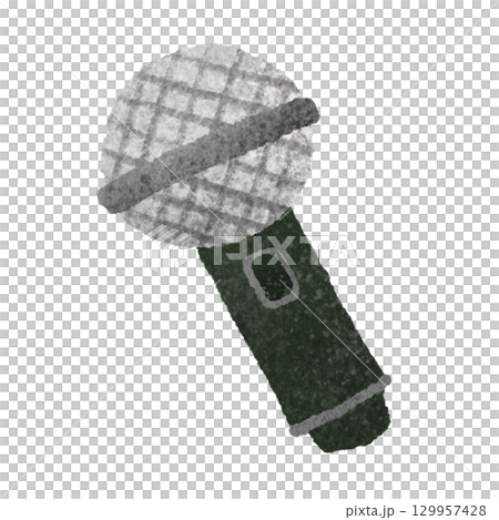 かわいいマイクの手描きイラスト素材 129957428