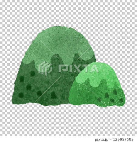 Cute mountain hand-drawn illustration material 129957598
