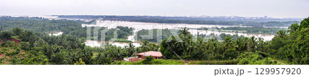 Panoramic View of Mangalore outskirts Panoramic View of Mangalore outskirts 129957920