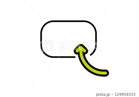 Highlight with green curved arrow annotation pointing at empty rectangle Highlight with green curved arrow annotation pointing at empty rectangle 129958333