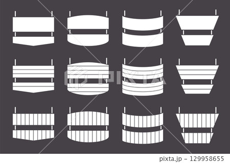 看板のイラスト 129958655