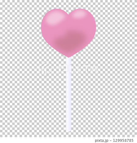 糖果心粉紅色 129958785