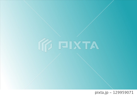 濃い水色から白　グラデーション背景　ターコイズ風 129959071
