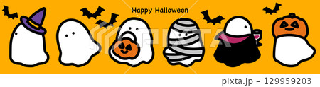 ハロウィンオバケセット 129959203