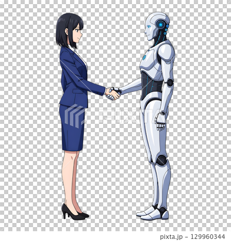 Set of Business man character design. Cartoon illustration. 129960344