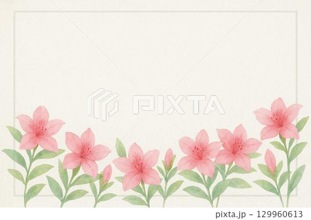 ポストカード　ツツジ 129960613