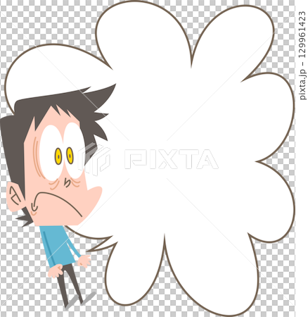 Surprised man Ver.1 (without outline and speech bubble) Surprised man Ver.1 (without outline and speech bubble) 129961423