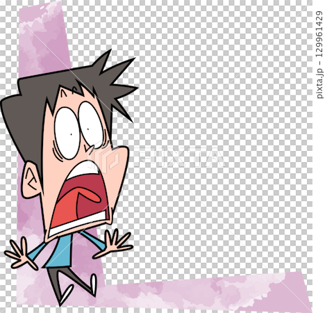 Surprised man Ver2 Copy space 129961429