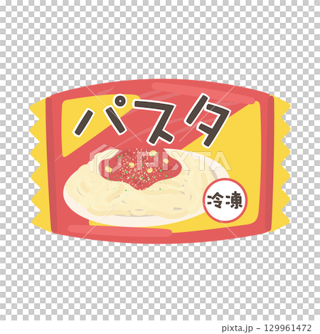 冷凍意大利麵食插圖 129961472