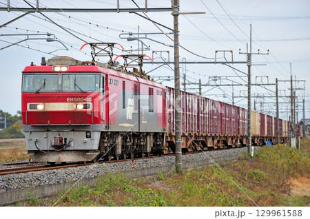 東北本線 東鷲宮ー栗橋 JR貨物 EH500-60(仙台) 東北本線 東鷲宮ー栗橋 JR貨物 EH500-60(仙台) 129961588