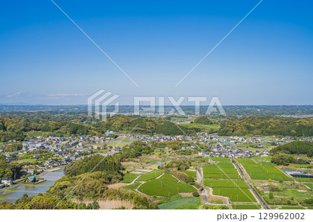 掛川市の高天神城跡周辺の風景(静岡県) 掛川市の高天神城跡周辺の風景(静岡県) 129962002