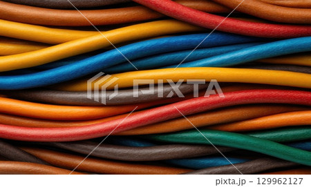 Colorful twisted licorice candy background 129962127