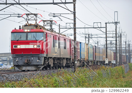 東北本線 栗橋ー東鷲宮 JR貨物 EH500-54(仙台) 東北本線 栗橋ー東鷲宮 JR貨物 EH500-54(仙台) 129962249