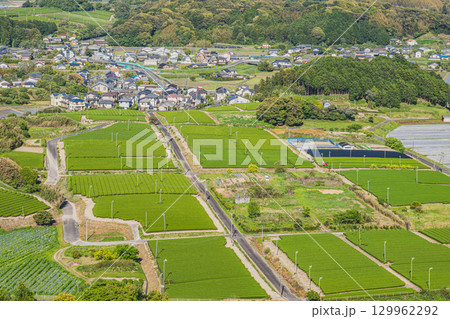 掛川市の高天神城跡周辺の風景(静岡県) 129962292