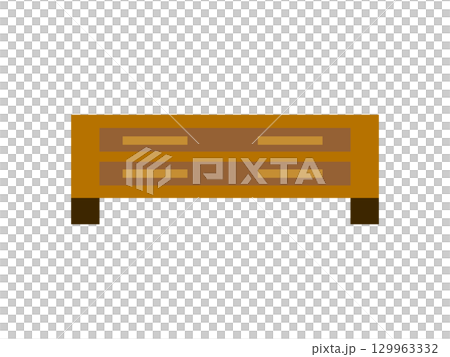 帶抽屜的架子圖示插圖 129963332