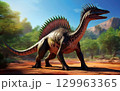 Generative AI Spinosaurus dinosaur from the Mid Jurassic 129963365