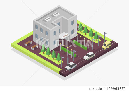 Isometric Museum Isometric Museum 129963772