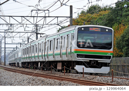 高崎線　本庄－岡部　JR東日本　E231系1000番台　K-12編成（国府津） 129964064
