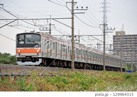武蔵野線　東川口－東浦和　JR東日本　205系　M18編成（幕張） 129964315