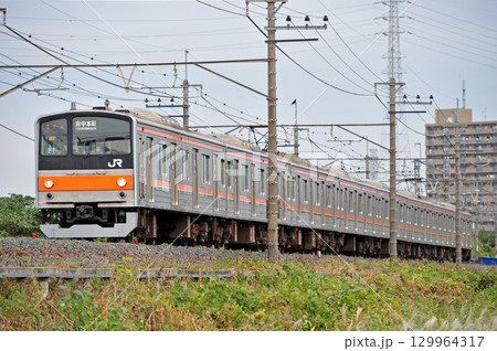 武蔵野線　東川口－東浦和　JR東日本　205系　M7編成（幕張） 129964317
