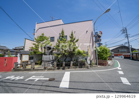 中山道赤坂宿街道沿いの景色 129964619