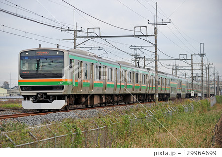 東北本線　栗橋ー東鷲宮　JR東日本　E231系1000番台　U532編成（小山） 129964699