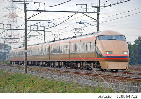 東北本線 東鷲宮ー栗橋 東武鉄道 100系 106編成 日光詣 東北本線 東鷲宮ー栗橋 東武鉄道 100系 106編成 日光詣 129964712