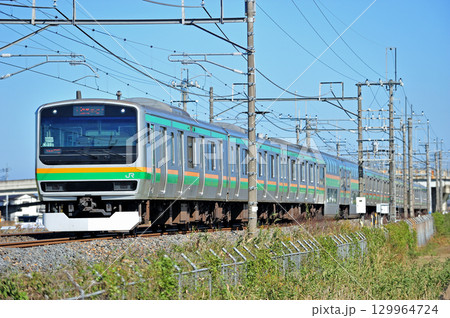 東北本線 栗橋ー東鷲宮 JR東日本 E231系1000番台 K-23編成(国府津) 東北本線 栗橋ー東鷲宮 JR東日本 E231系1000番台 K-23編成(国府津) 129964724