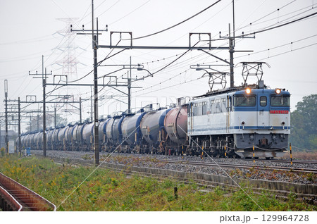 東北本線　東鷲宮ー栗橋　JR貨物　EF65-2086（新鶴見） 129964728