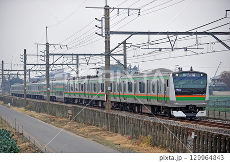 高崎線　岡部－深谷　JR東日本　E233系3000番台　U633編成（小山） 129964843