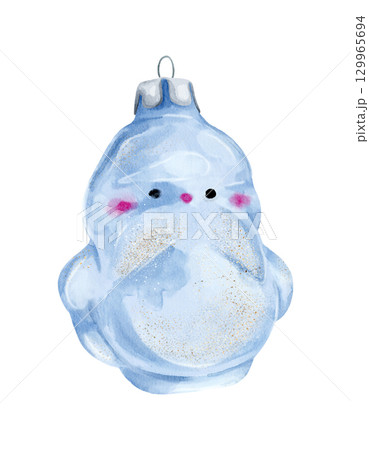 This charming Blue Snowman Christmas Toy Design is perfect for festive celebrations This charming Blue Snowman Christmas Toy Design is perfect for festive celebrations 129965694
