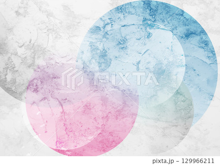 Blue and pink grunge circles abstract background Blue and pink grunge circles abstract background 129966211