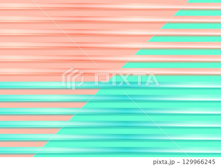 Contrast green mint and pink minimal abstract background with glossy stripes Contrast green mint and pink minimal abstract background with glossy stripes 129966245