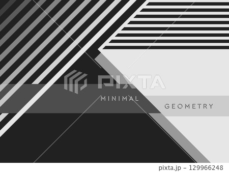 High contrast black and white abstract minimal corporate design High contrast black and white abstract minimal corporate design 129966248