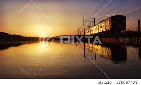 夕暮れ列車3 夕暮れ列車3 129967438