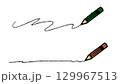 鉛筆のライン 129967513