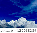 夏の青空と入道雲 129968289