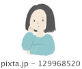 考えている女性 129968520
