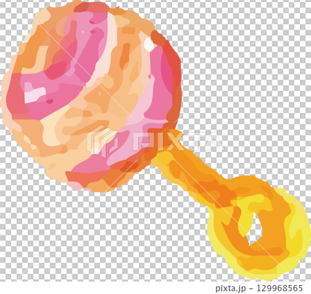 おもちゃのガラガラ 129968565