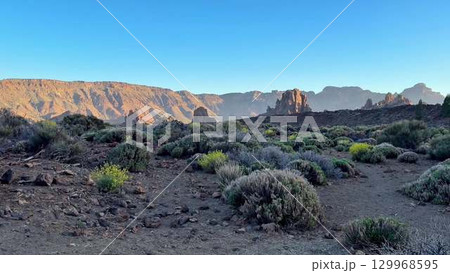The Stunning and Dramatic Landscape of Teide National Park located in beautiful Tenerife 129968595