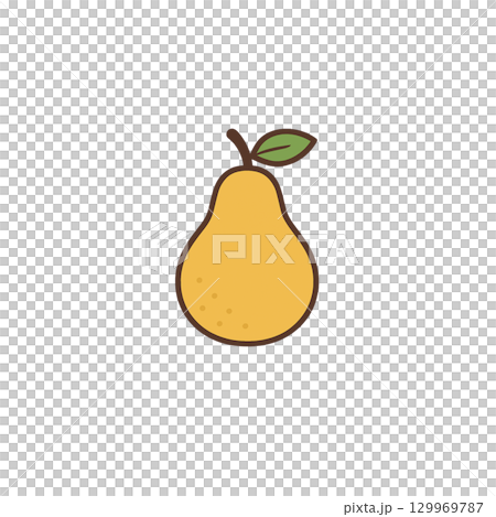 梨色圖標,材料,無背景,插圖,水果 梨色圖標,材料,無背景,插圖,水果 129969787